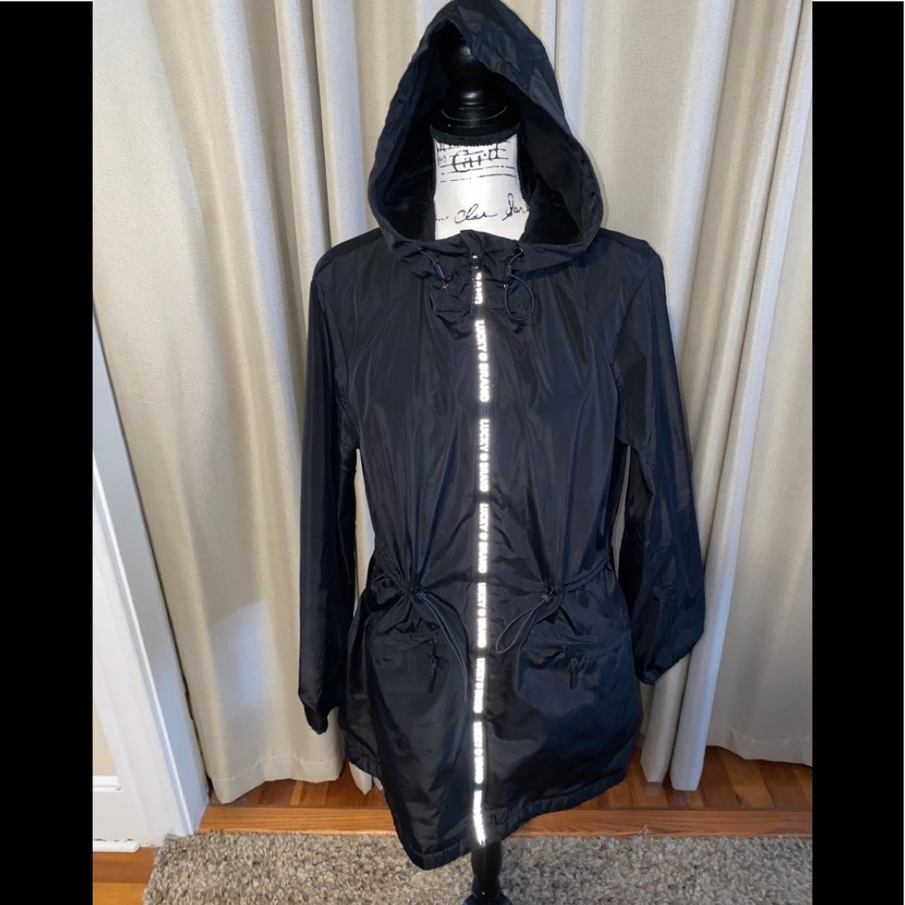 Lucky Brand Hooded Rain Coat